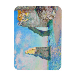 Die Felsennadel und der Porte d'Aval Claude Monet Magnet