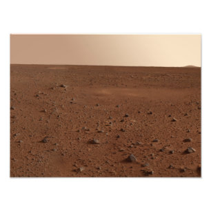Die felsige Oberfläche der Mars Fotodruck