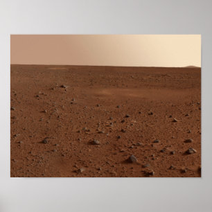 Die felsige Oberfläche der Mars Poster