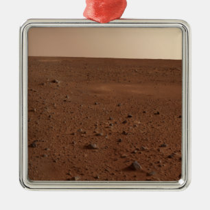 Die felsige Oberfläche von Mars Silbernes Ornament
