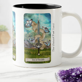 Die Ferne Tarot Deck Ace von Schwertern Zweifarbige Tasse