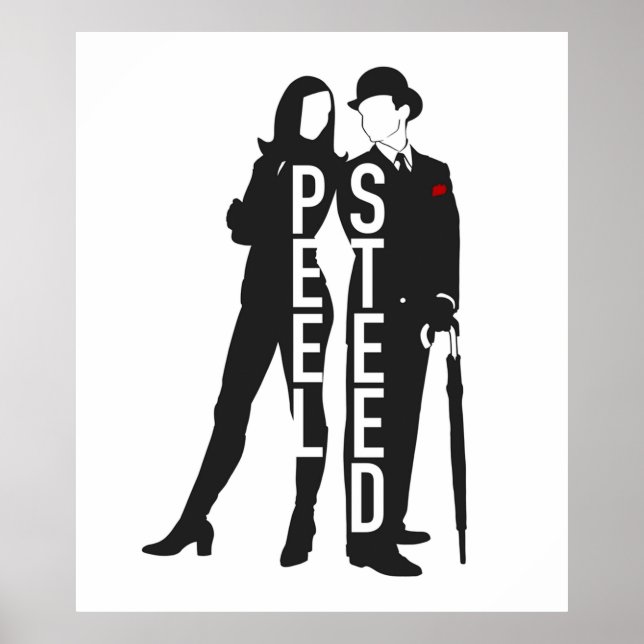 Die Fernsehserie Avengers schwarz Poster (Vorne)