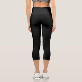 DIE FESTEN SCHWARZEN CAPRI LEGGINGS