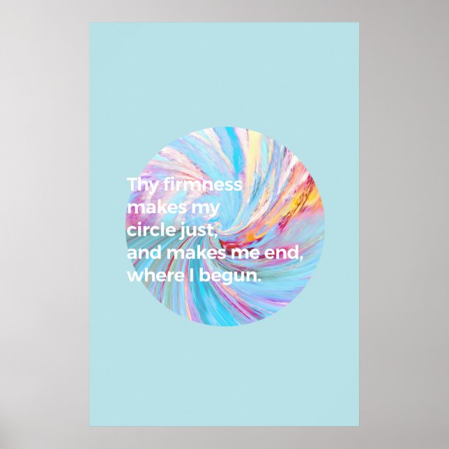 Die Festigkeit - Türkis Poster (Vorne)