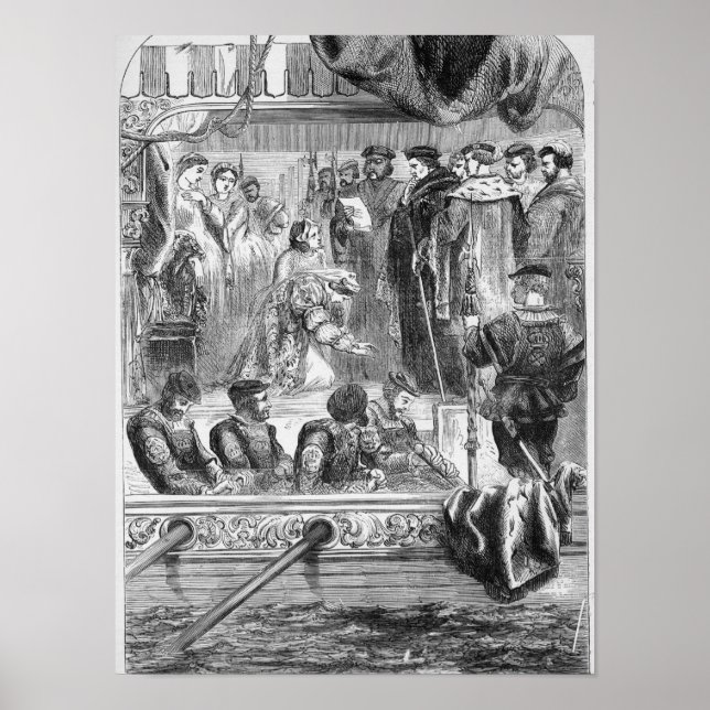 Die Festnahme von Anne Boleyn Poster (Vorne)