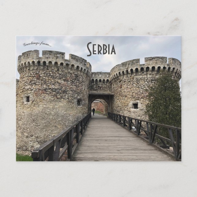 Die Festung Belgrad in Belgrad Postkarte (Vorderseite)