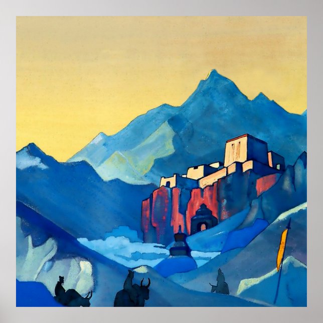 „Die Festung des Geistes“ von Nicholas Roerich Poster (Vorne)