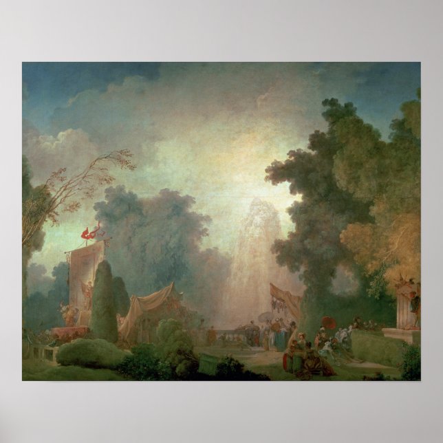 Die Fete in Saint-Cloud (Öl auf Leinwand) (für Det Poster (Vorne)