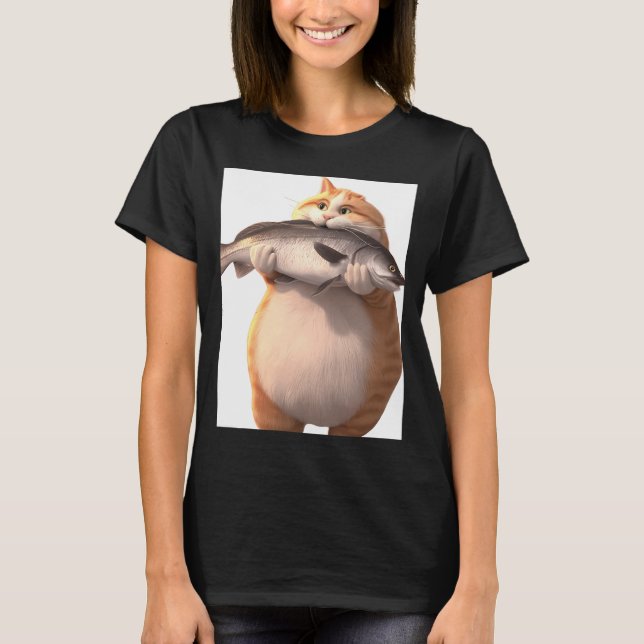 Die fette Katze T-Shirt (Vorderseite)