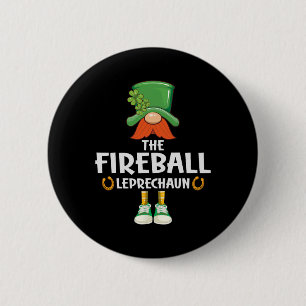 Die Feuer Leprechaun Saint Patrick's Day Party Button