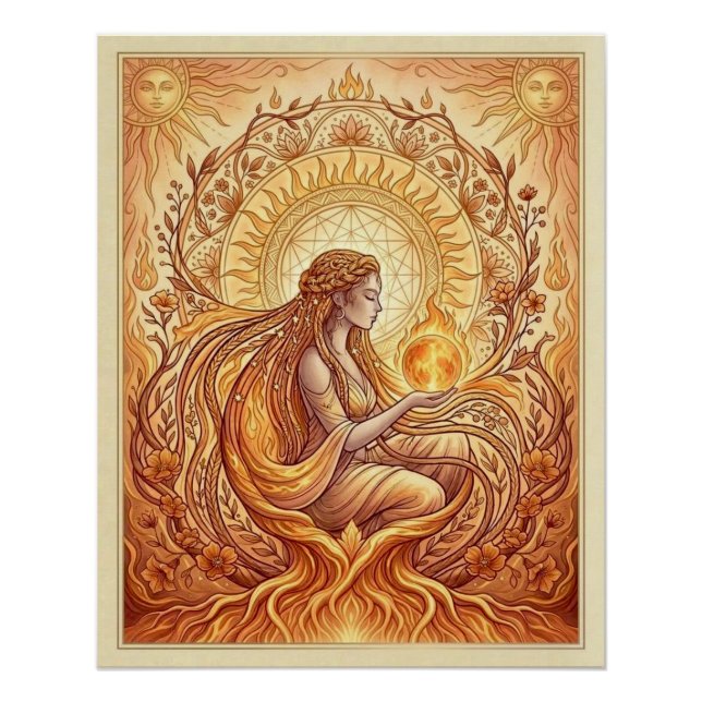 Die Feuerpriesterin  Poster (Vorderseite)