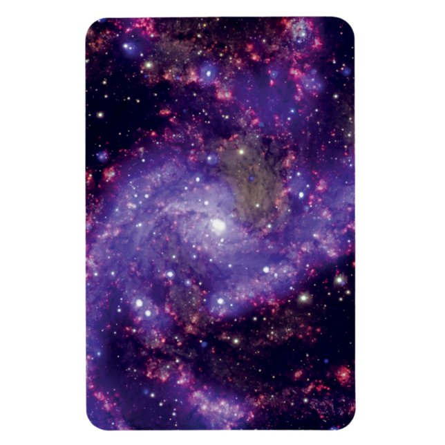 Die Feuerwerksgalaxie Weltraum-Foto Magnet (Vertikal)