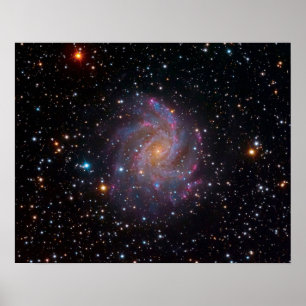 Die Feuerwerksgalaxie Weltraum-Foto Poster