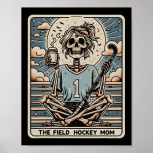 Die Field Hockey Mutter Tarrot Karte  Poster