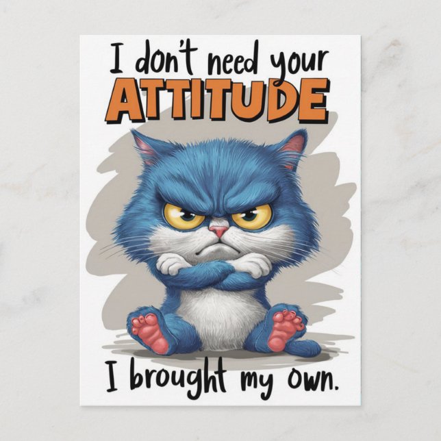 Die fiery Felines Defiant Declaration Postkarte (Vorderseite)