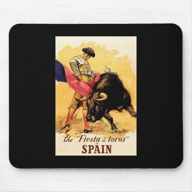 Die Fiesta De Toros In Spanien Mousepad (Vorne)