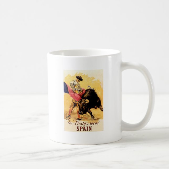 Die Fiesta De Toros In Spanien Tasse (Rechts)
