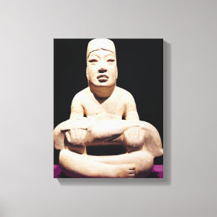 Die Figur mit dem Kind, Olmec Leinwanddruck