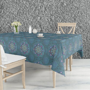 Die Filterluftwaffe Blue Manipur Mandala Tischdecke