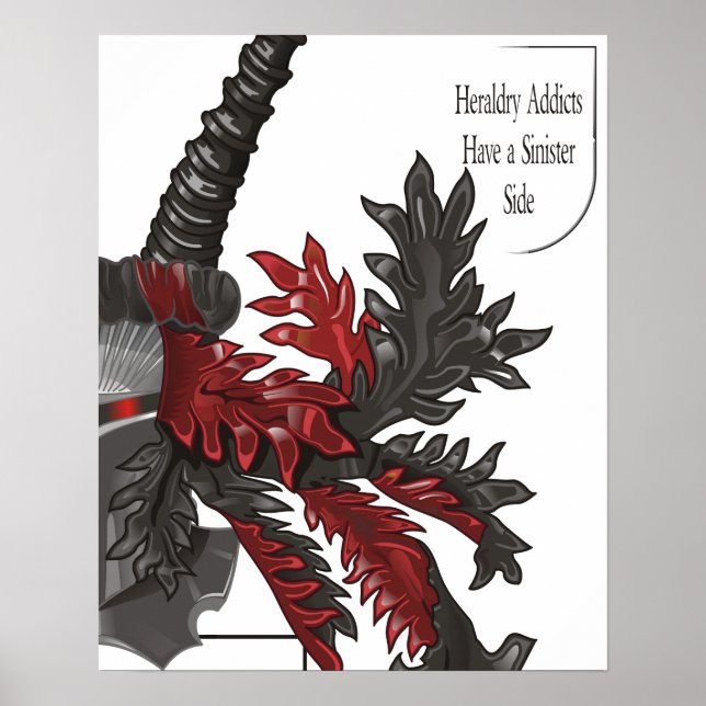 Die finstere Seite von Heraldry Poster (Vorne)