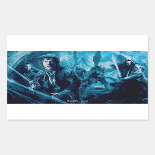 Die Firma in Mirkwood Rechteckiger Aufkleber