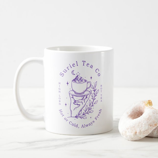 Die Firma Suriel Tea Co ACOTAR Velaris 1WH3 Kaffeetasse (Mit Donut)