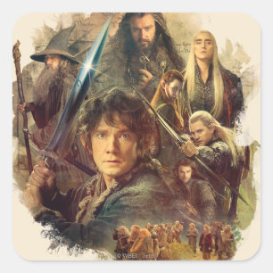 Die Firma und die Elfe von Mirkwood Quadratischer Aufkleber