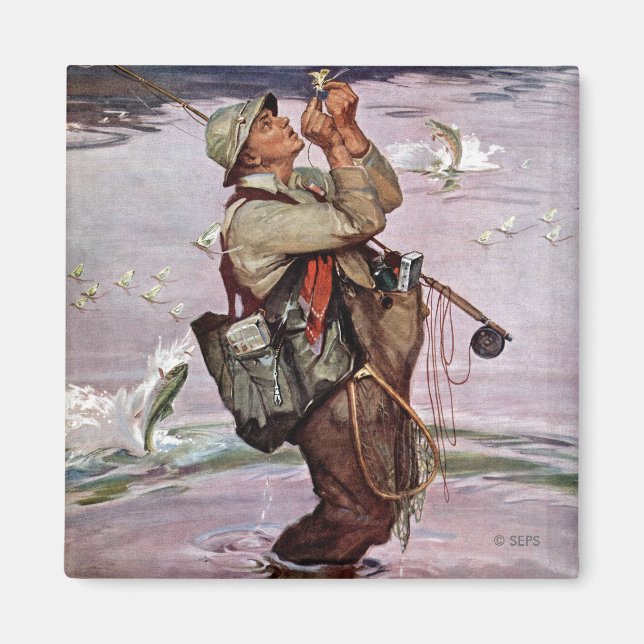 Die Fische springen Magnet (Vorne)