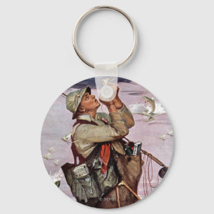 Die Fische springen Schlüsselanhänger