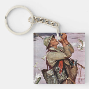 Die Fische springen Schlüsselanhänger