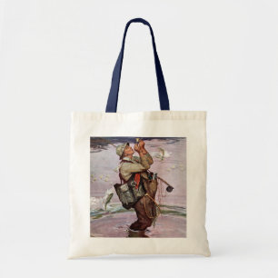 Die Fische springen Tragetasche