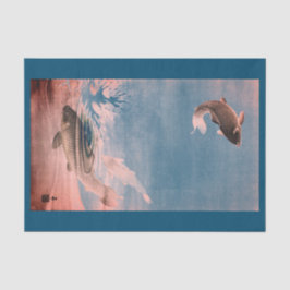 Die FISCHE SPRINGEND IN WASSER Seidenpapier