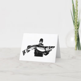 Die Fischer haben einen großen Fisch gefangen Dankeskarte