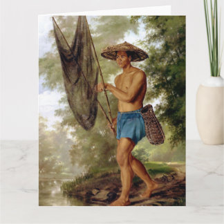Die Fischer von Sacag Fine Art Grußkarte Karte