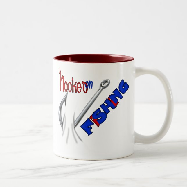 Die Fischerei auf der Sonnenseite Zweifarbige Tasse (Rechts)