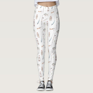 Die Fischerei ist der Sport ertrinkender Würmer Leggings