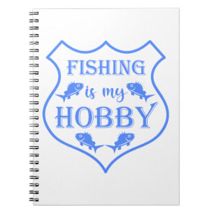 Die Fischerei ist mein Hobby-Schild-Zitat auf Wapp Notizblock