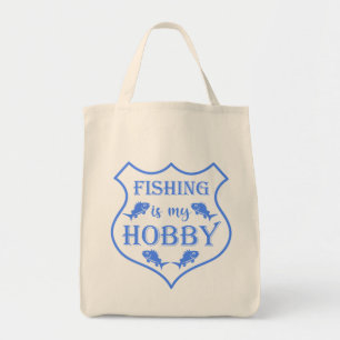 Die Fischerei ist mein Hobby-Schild-Zitat auf Wapp Tragetasche