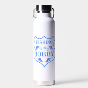 Die Fischerei ist mein Hobby-Schild-Zitat auf Wapp Trinkflasche