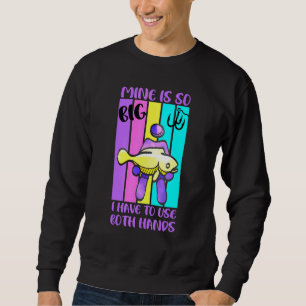 Die Fischerei ist so groß, dass ich beide Hände be Sweatshirt