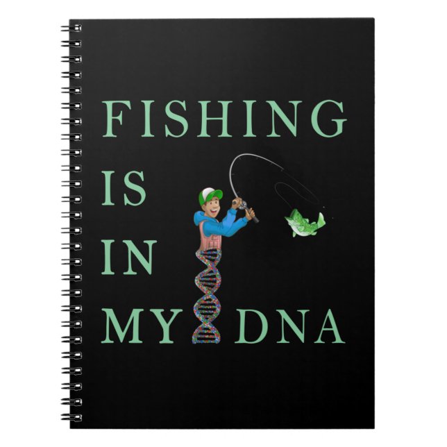 Die Fischerei liegt in meiner DNA Notizblock (Vorderseite)