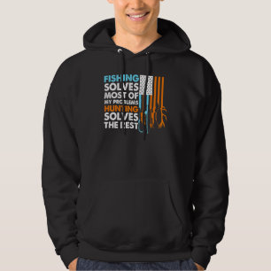 Die Fischerei löst die meisten meiner Probleme mit Hoodie