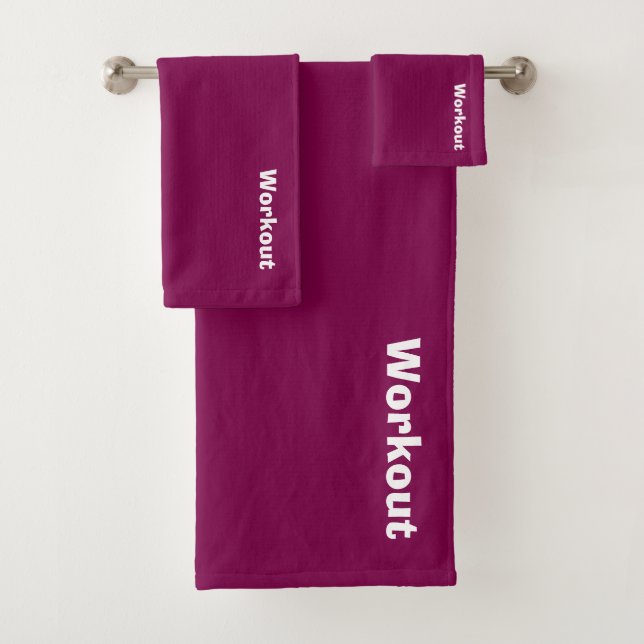Die Fitness der Workout-Logo-Plattform Badhandtuch Set (Insitu)