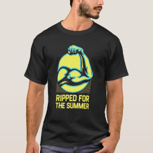 Die Fitness für die Sommertrainings-Gym-Spaß T-Shirt