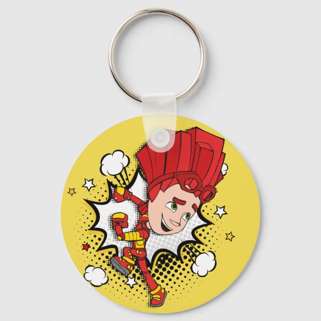 Die Fixies | Comicen der Fixie - Feuer Schlüsselanhänger (Vorderseite)