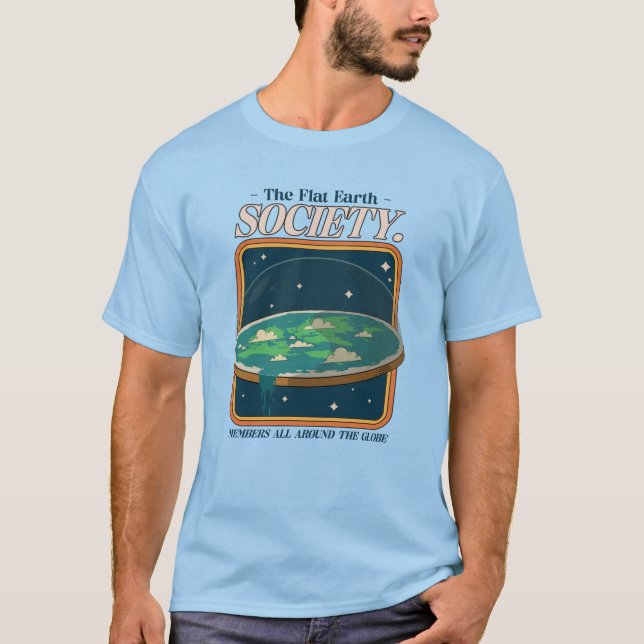 Die Flacherdgesellschaft T-Shirt (Vorderseite)