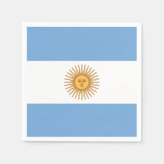 Die Flagge Argentiniens mit Sonne vom Mai Serviette