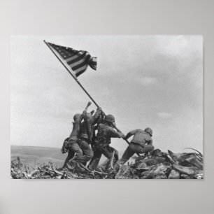 Die Flagge auf Iwo Jima Poster