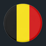 Die Flagge Belgiens Magnet<br><div class="desc">Die Flagge Belgiens besteht aus schwarzen,  gelben und roten Linien. Es ist ein großartiges Geschenk für diejenigen,  die Belgien Liebe oder haben ein belgisches Erbe. Dieses Design steht Ihnen auch für viele andere Produkte zur Verfügung.</div>