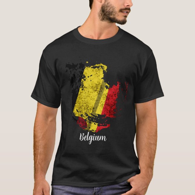 die Flagge Belgiens T-Shirt (Vorderseite)